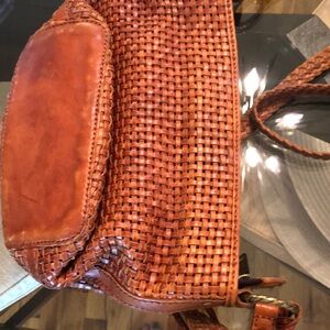 Patricia Nash Banyoles Crossbody Woven Leather Purse